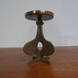 Brutalist Bronze Candleholder, 1960s