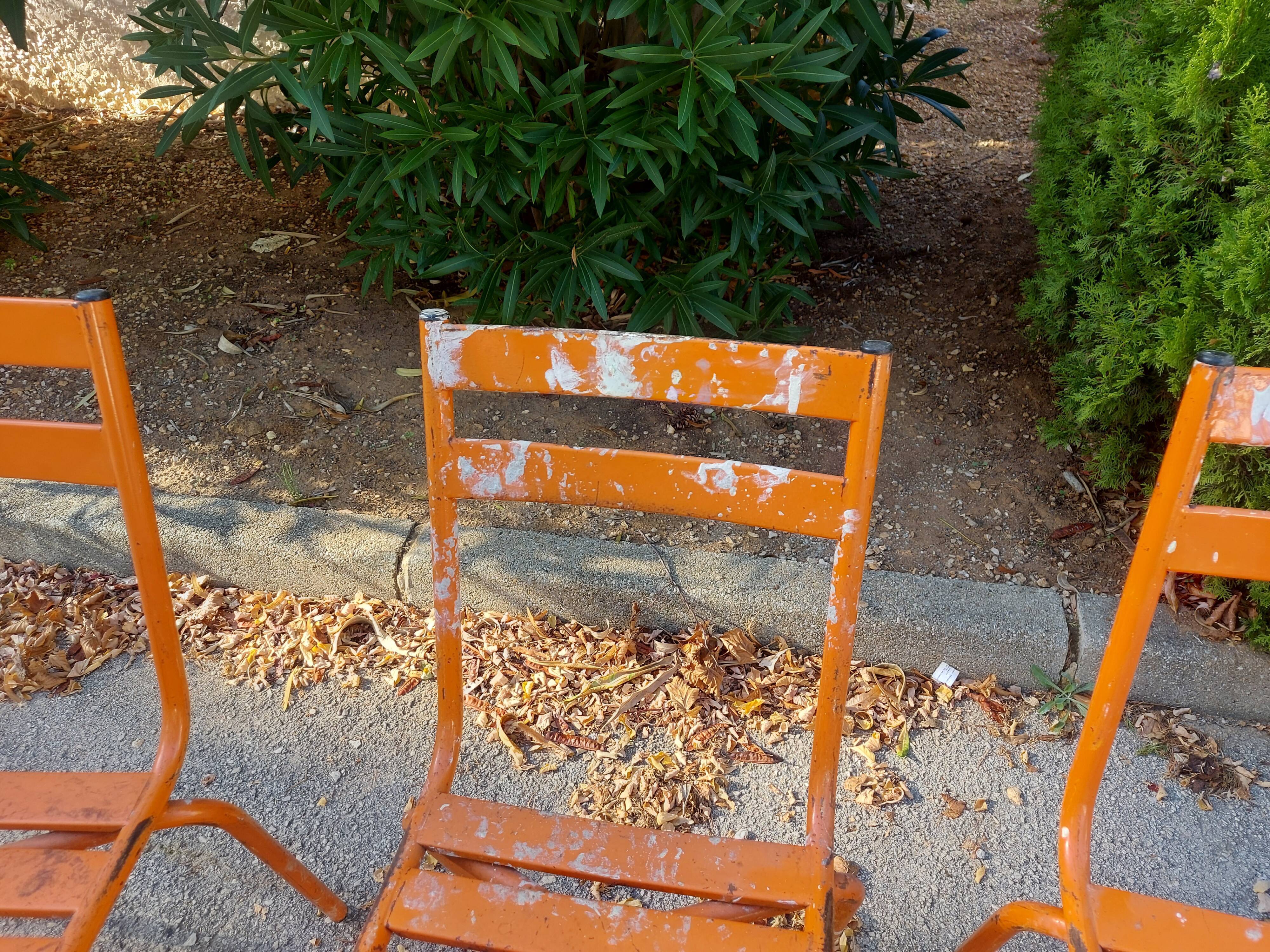 Set of 4 chairs tivoli chairs by Francisco Segarra in metal