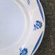 Plate K-G Luneville "Reims" white - blue
