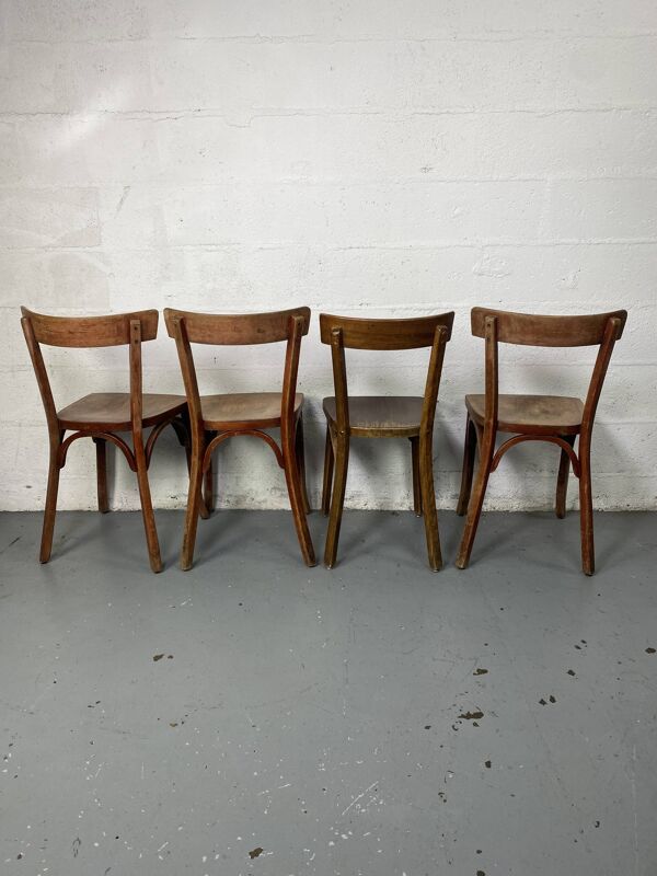 4 chaises bistrot Baumann