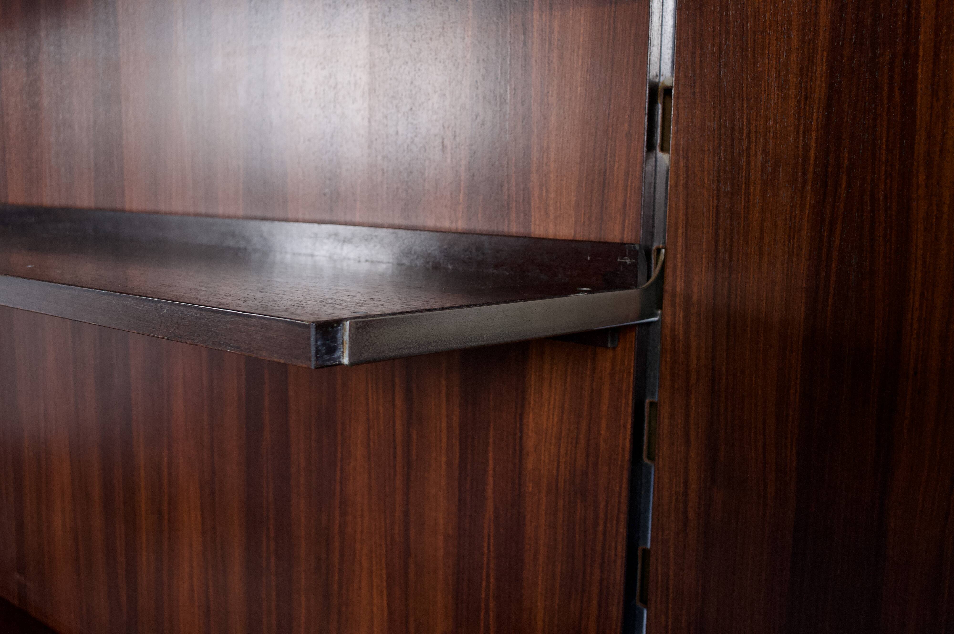 MODULAR SHELF ROSEWOOD ICO PARISI 1960s MIM ROMA PUBLISHER