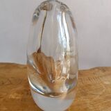 Vicke Lindstrand crystal vase (1904-1983) signed Kosta Boda Woman in bath