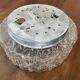Plafonnier rond en verre vintage 24cm