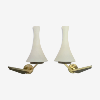 Pair of wall sconces of 1950