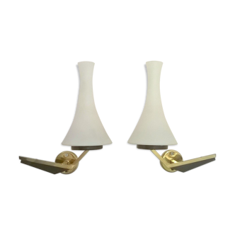 Pair of wall sconces of 1950