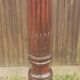 Lampadaire d'intérieur en bois acajou massif sculpté style anglais