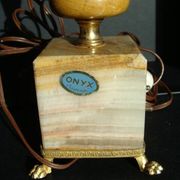 Pied de lampe colonne vintage / onyx