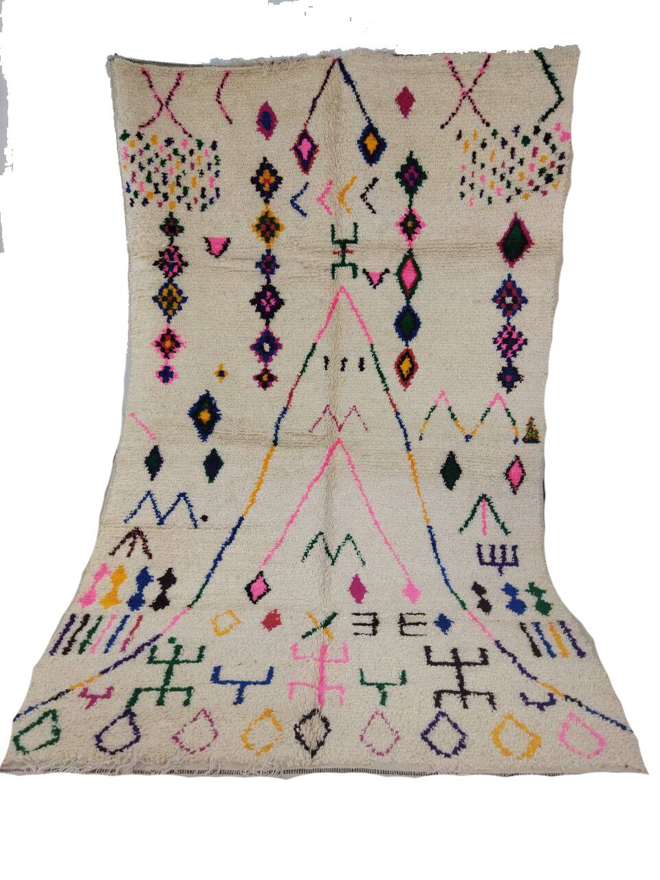 Handmade moroccan berber rug 260 x 157 cm