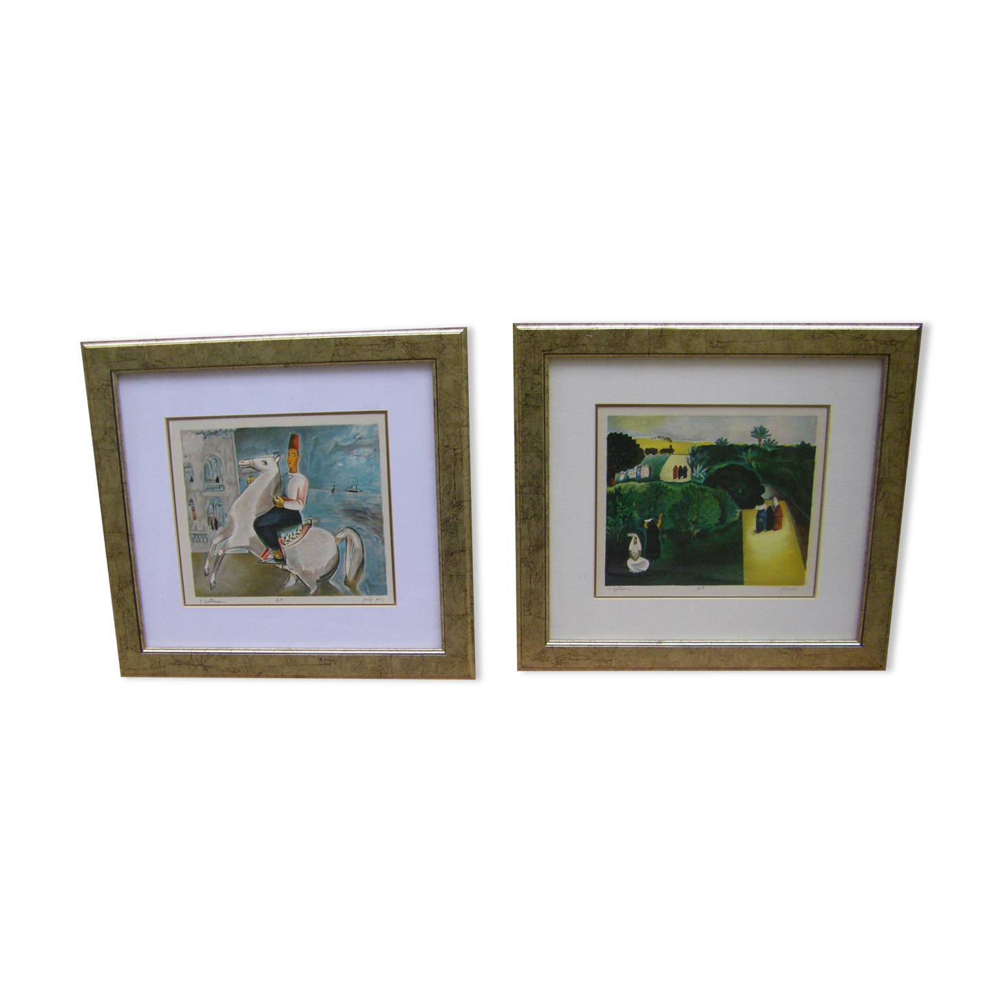 Pair of lithographs by Nahum Gutman