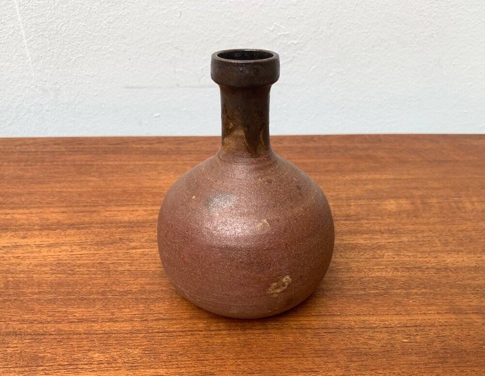 Mid-century German studio pottery vase by Melitta Teubner, 1960s.