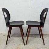 Pair of Baumann chairs, eye type.
