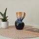 Vintage twist vase in Vallauris style