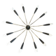 1950s style ceiling light/Sputnik lamp, 12 lights