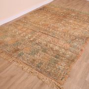 Peach Vintage Moroccan Rug 178 x 264 cm, Berber Wool Rug, Handmade Boho Rug