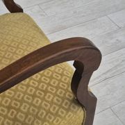 1950s, Danish design, armchair in original condition, furniture cotton/ wool fabric.