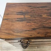 Art Decò chest of drawers from the 1940s in mahogany and briar