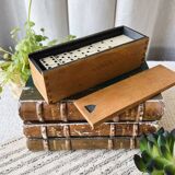 Box of wooden dominoes