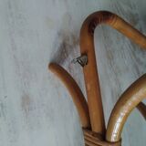 Curved wooden coat holders pair