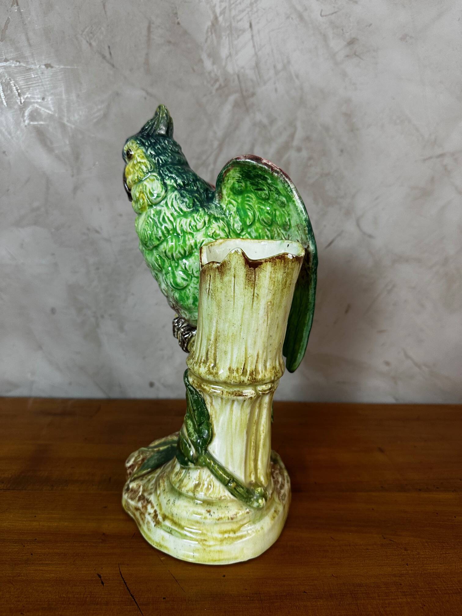 Ceramic parrot