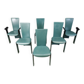 Chaises de salle à manger vintage par Pietro Costantini, années 1980, lot de 6