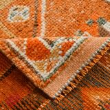 3x13 Runner Peach & Pink Handmade Long Hallway Vintage Runner Rug,79x399 Cm