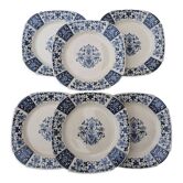 6 old earthenware plates Gien