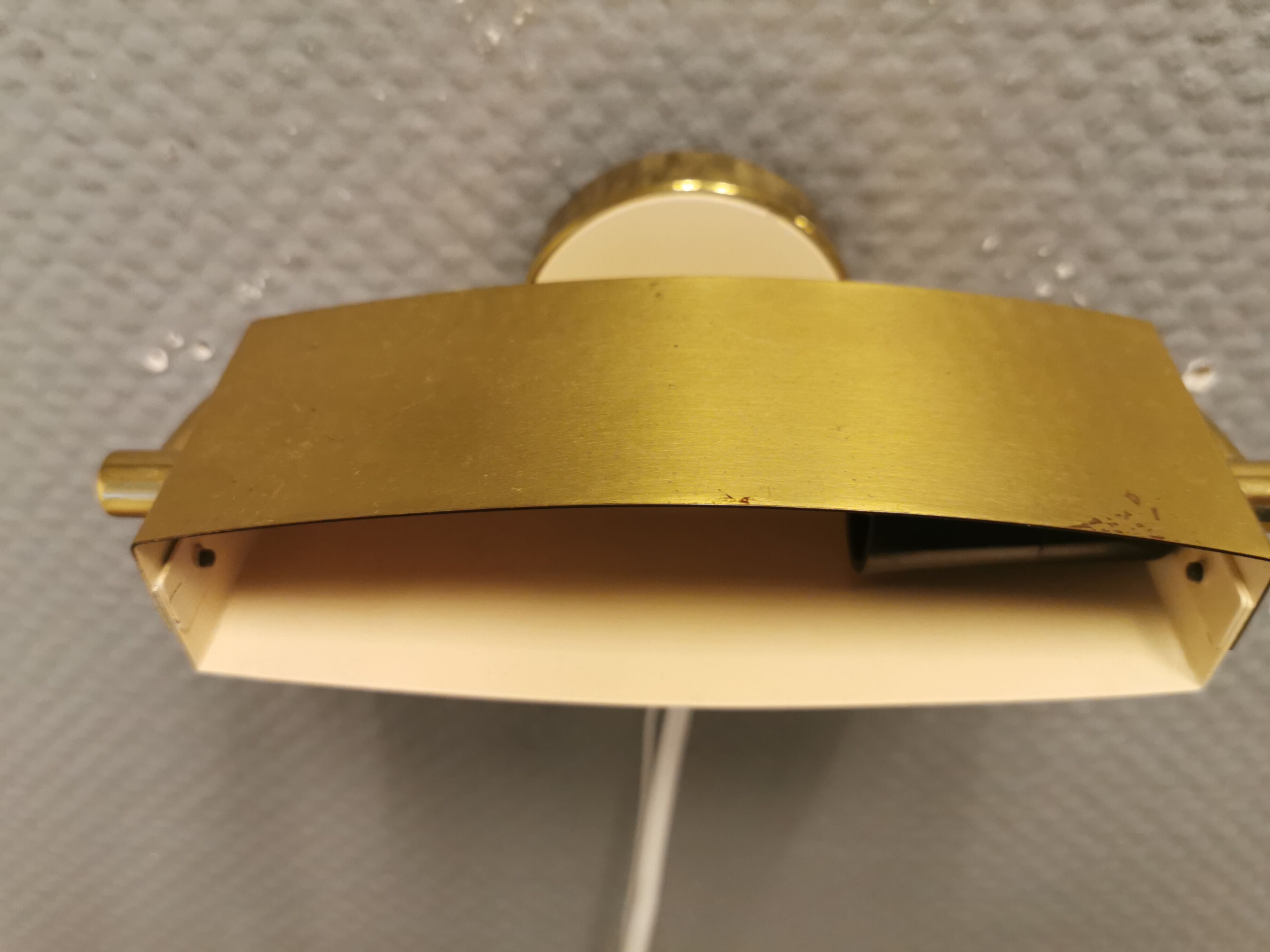 Small wall lamp made of brass, Danish design, estimated from the 1930
