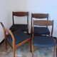 Set of 4 vintage rosewood chairs from the 1960s, Richbilt, Johannes Anderse