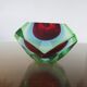Sommerso Murano glass ashtray by Flavio Poli for Seguso 1960
