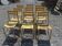 Chaises de bistrot vintage en fer x 9