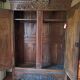 Norman wardrobe in oak Solid basket bouquet of flowers