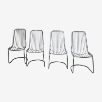 Ensemble de 4 chaises filaires