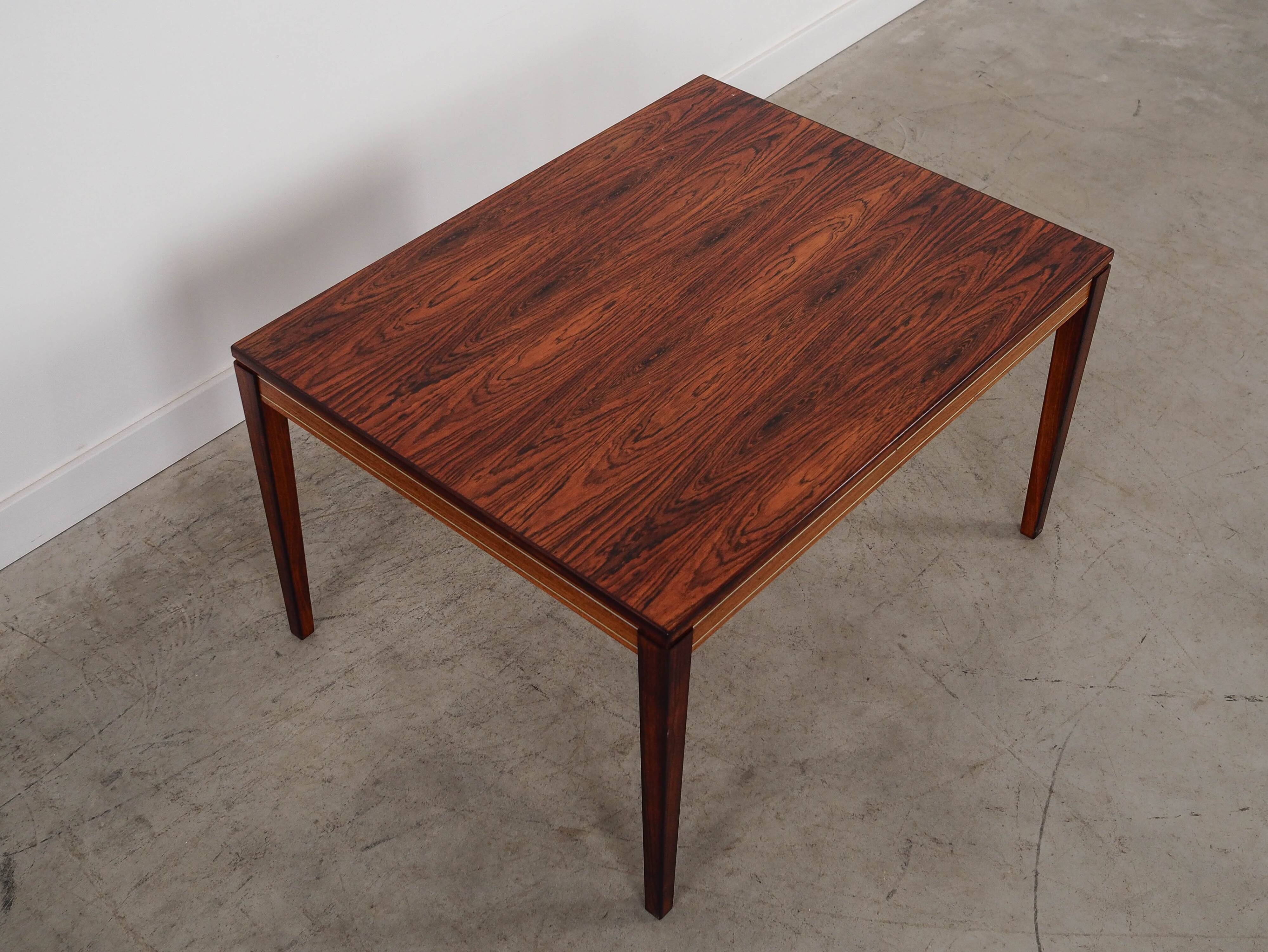 Rosewood coffee table, Danish design, 1970s, made in Denmark