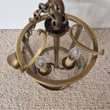 Brass lantern-shaped pendant