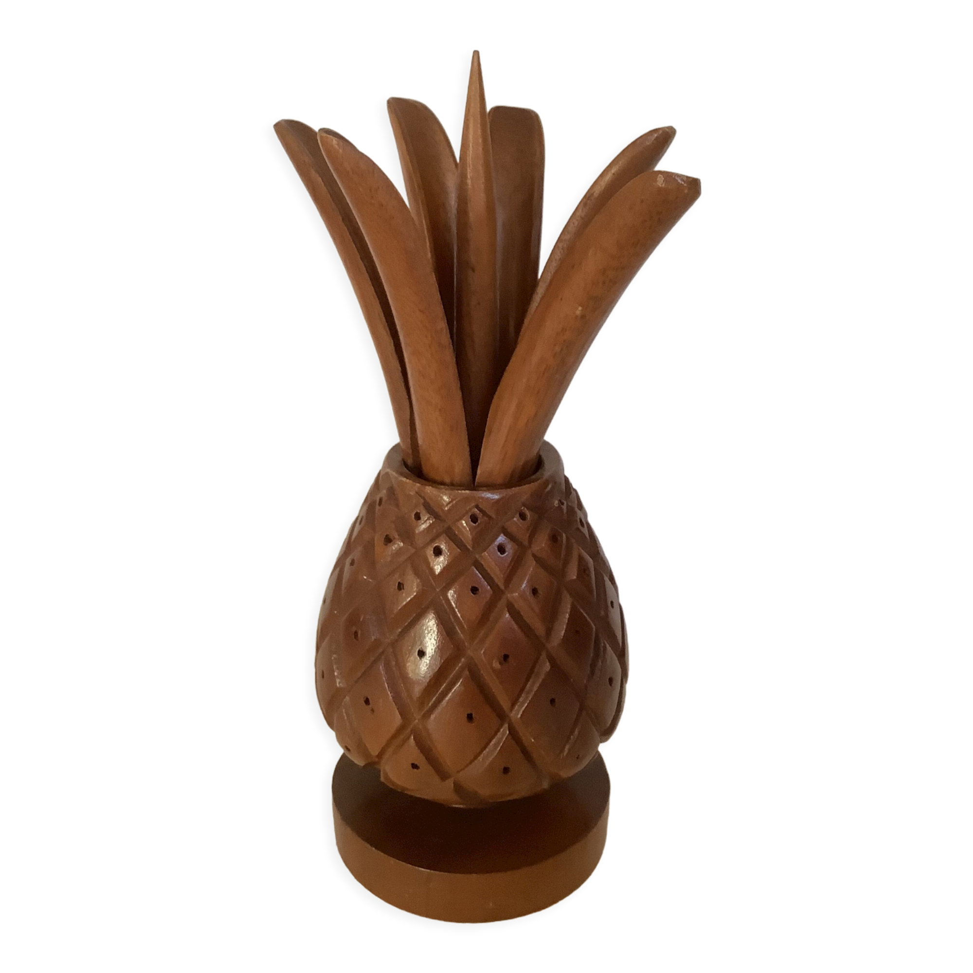 Decorative wooden pineapple