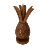 Decorative wooden pineapple