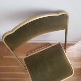 Velvet folding chair