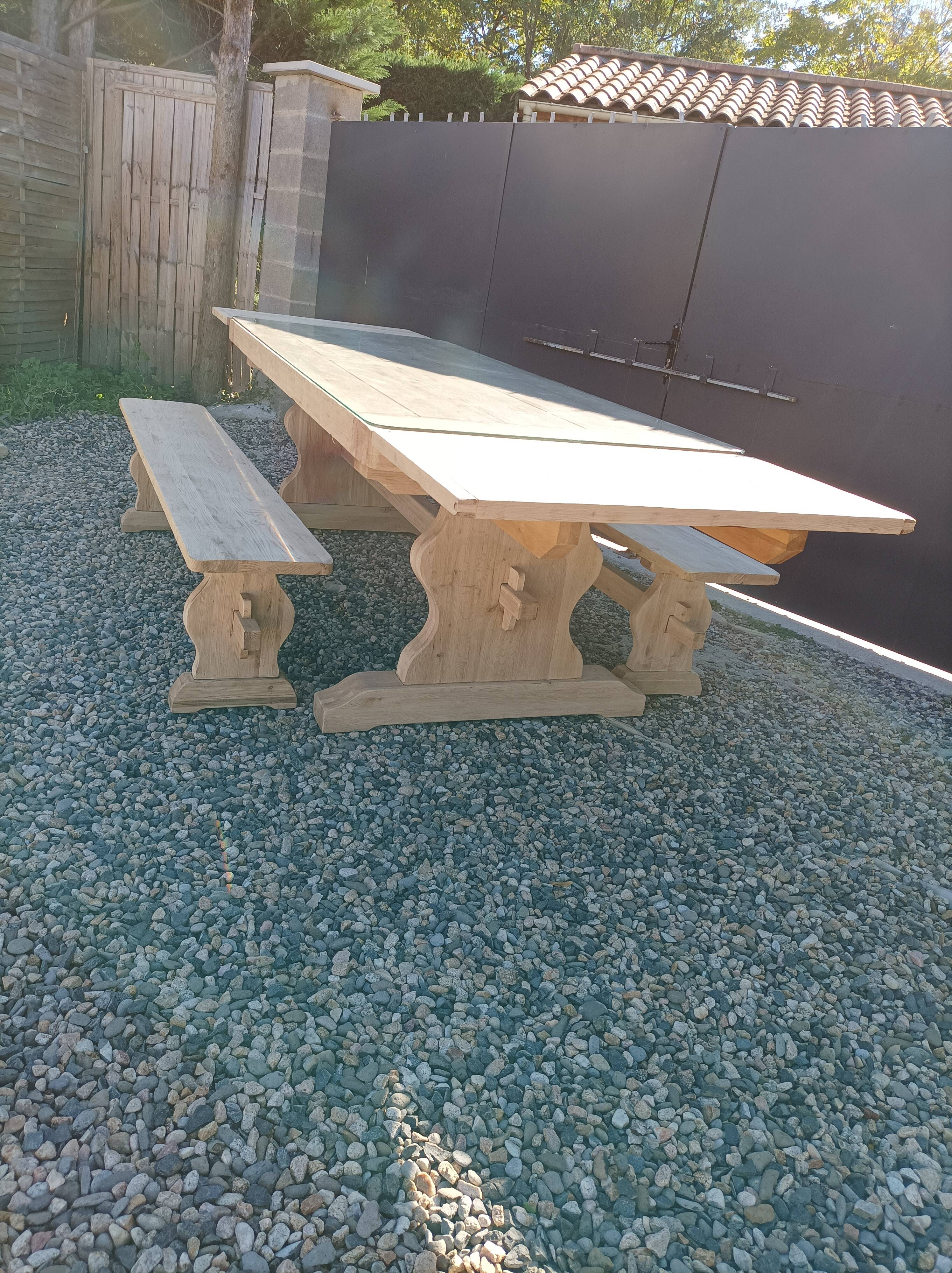 Monastery table with 2 benches