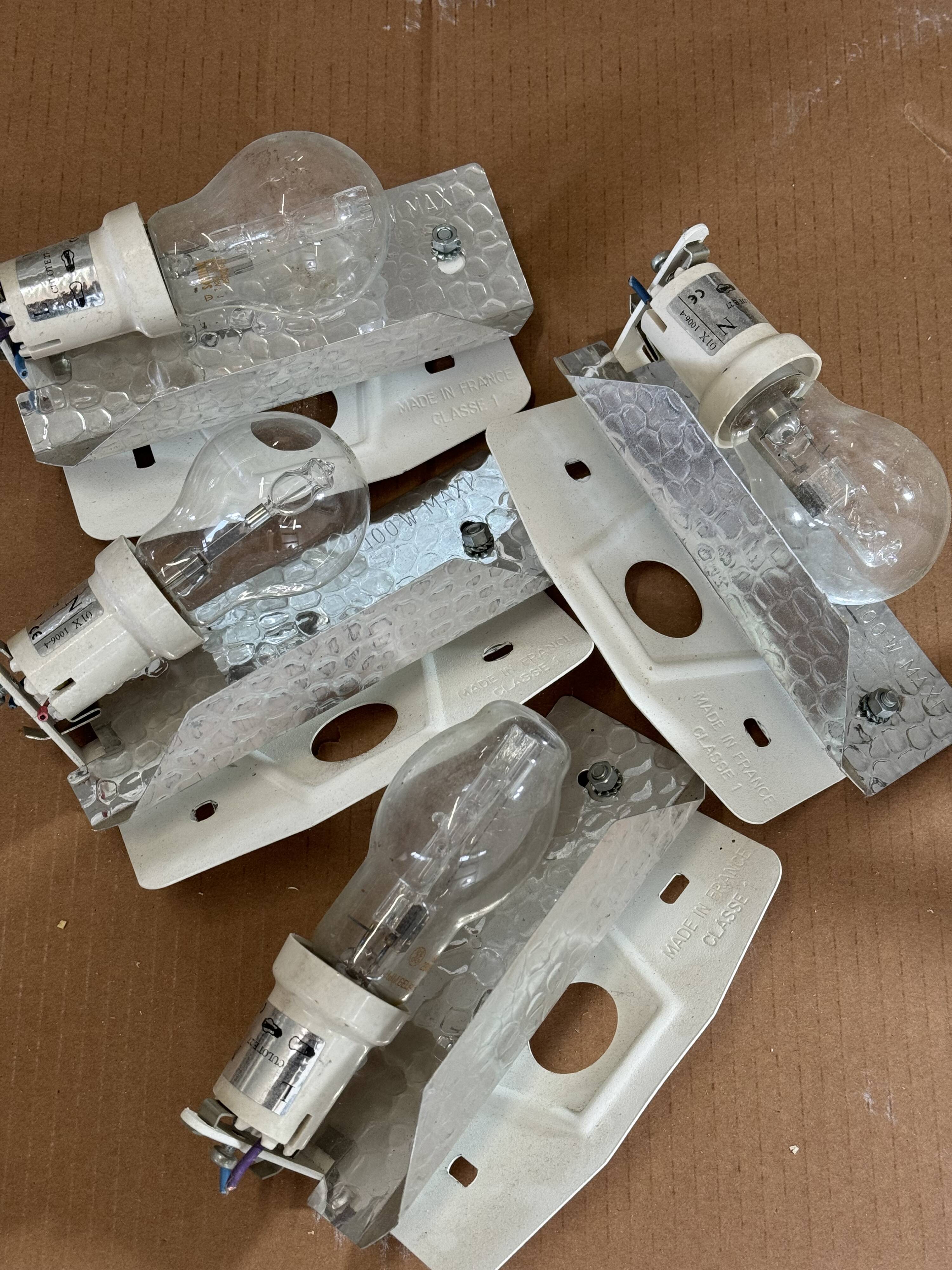 Set of 14 SEDAP plaster wall lights