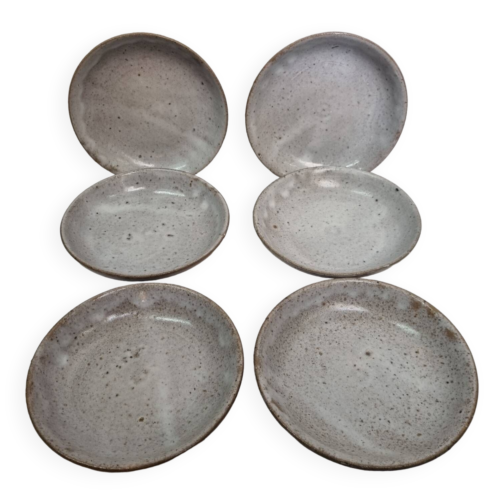 6 deep stoneware plates