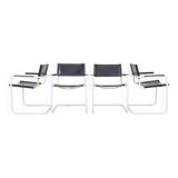 4x Leather Dining Chair, 1980s