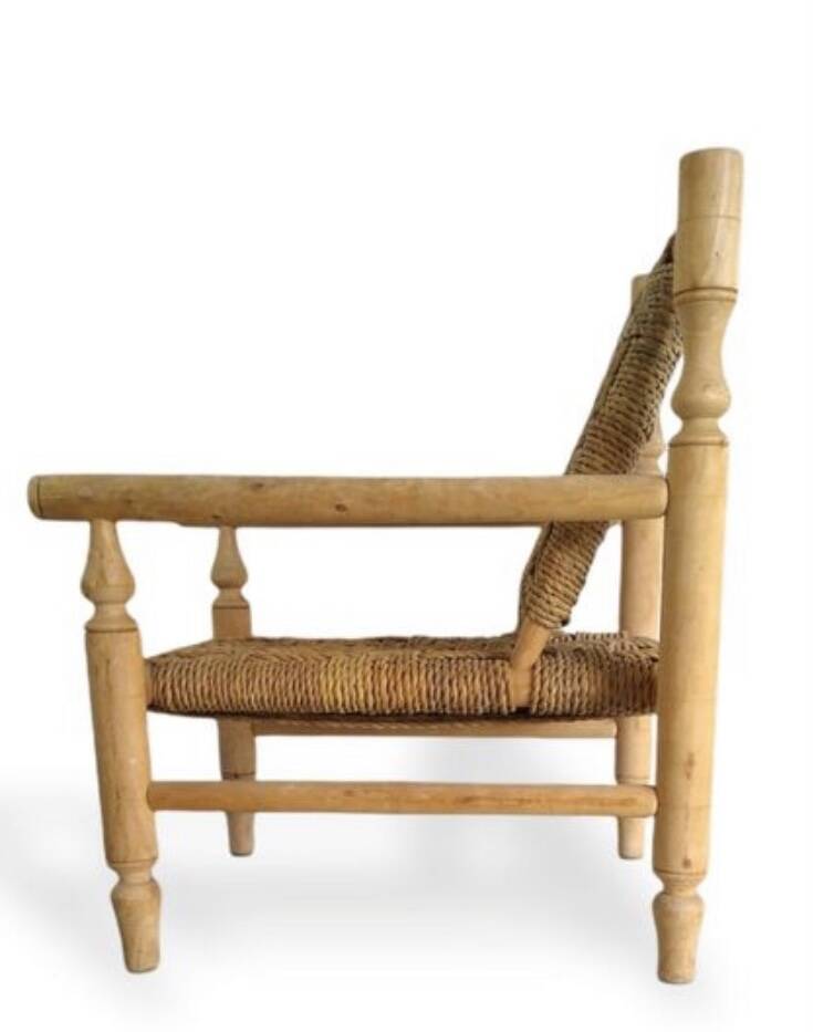 Fauteuil en corde d’Abaca- Audoux et Minet ?