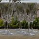 6 verres à vin rouge en cristal villeroy et boch. modèle concorde.