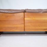 Teak Solid Wood Leather Danish Design by Mikael Laursen, 1970s