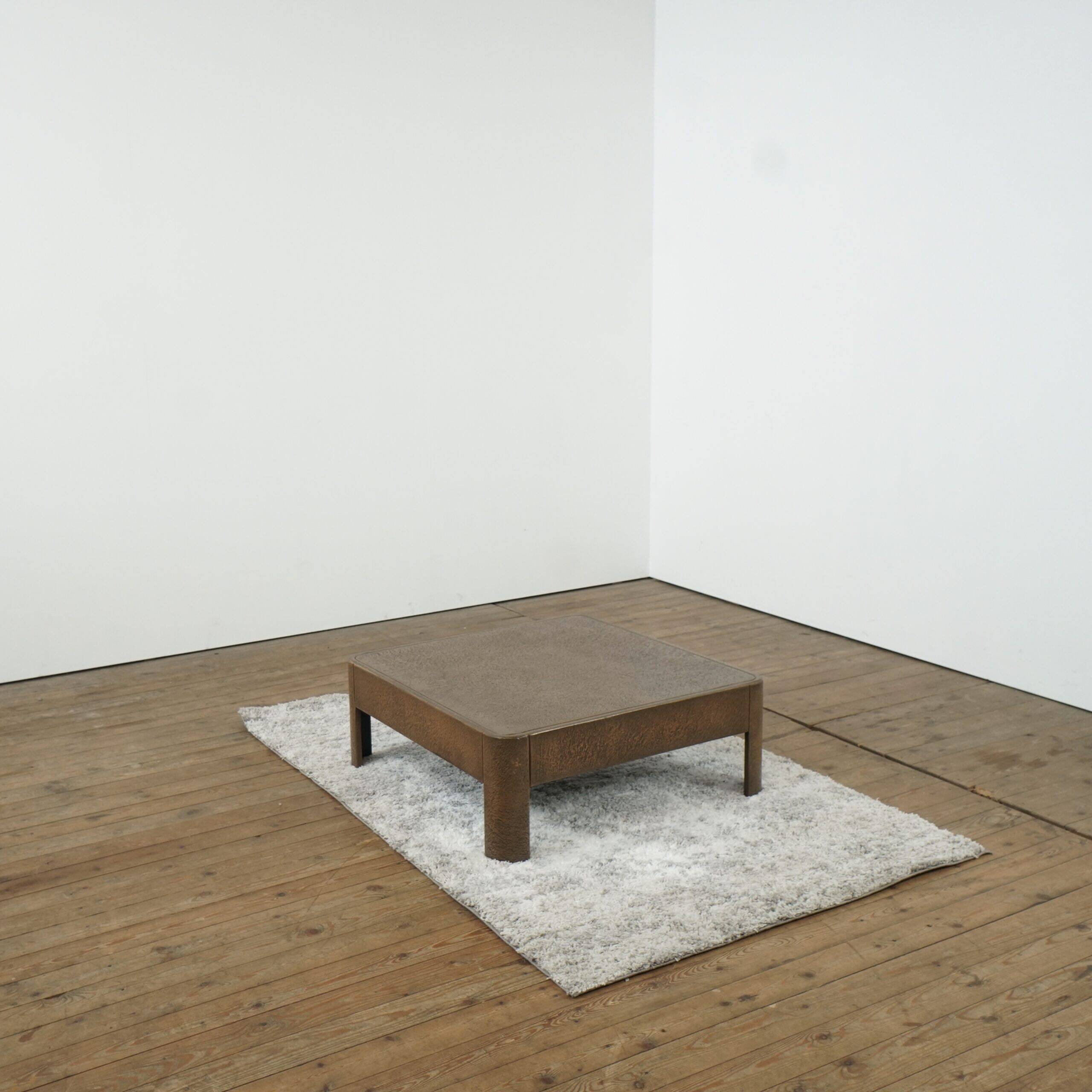 Faux bronze coffee table