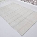 Stripe Neutral Vintage Hmep Kilim Rug sku 3678