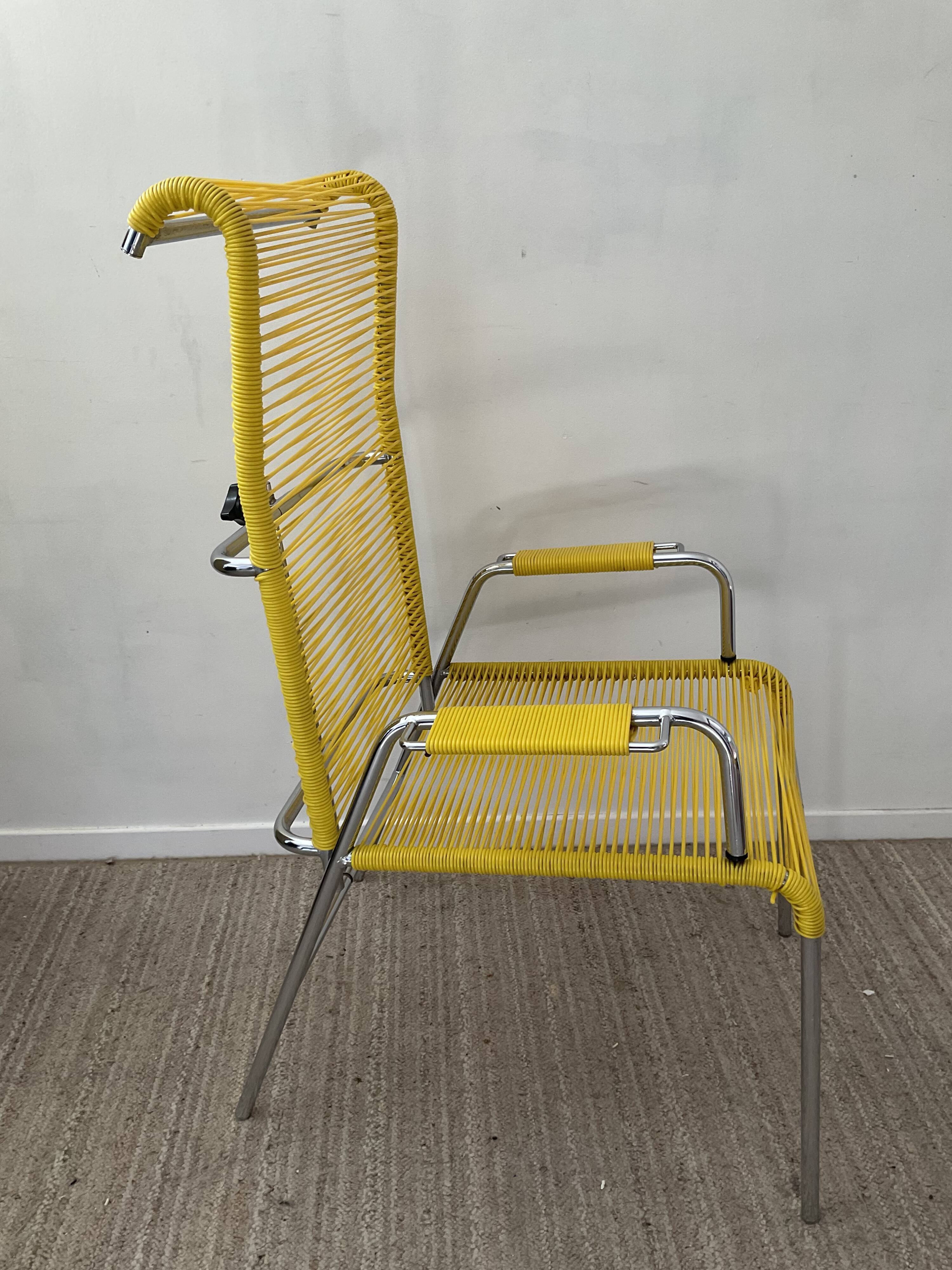 Set armchair relax scoubidou and ottoman sound of the 60s