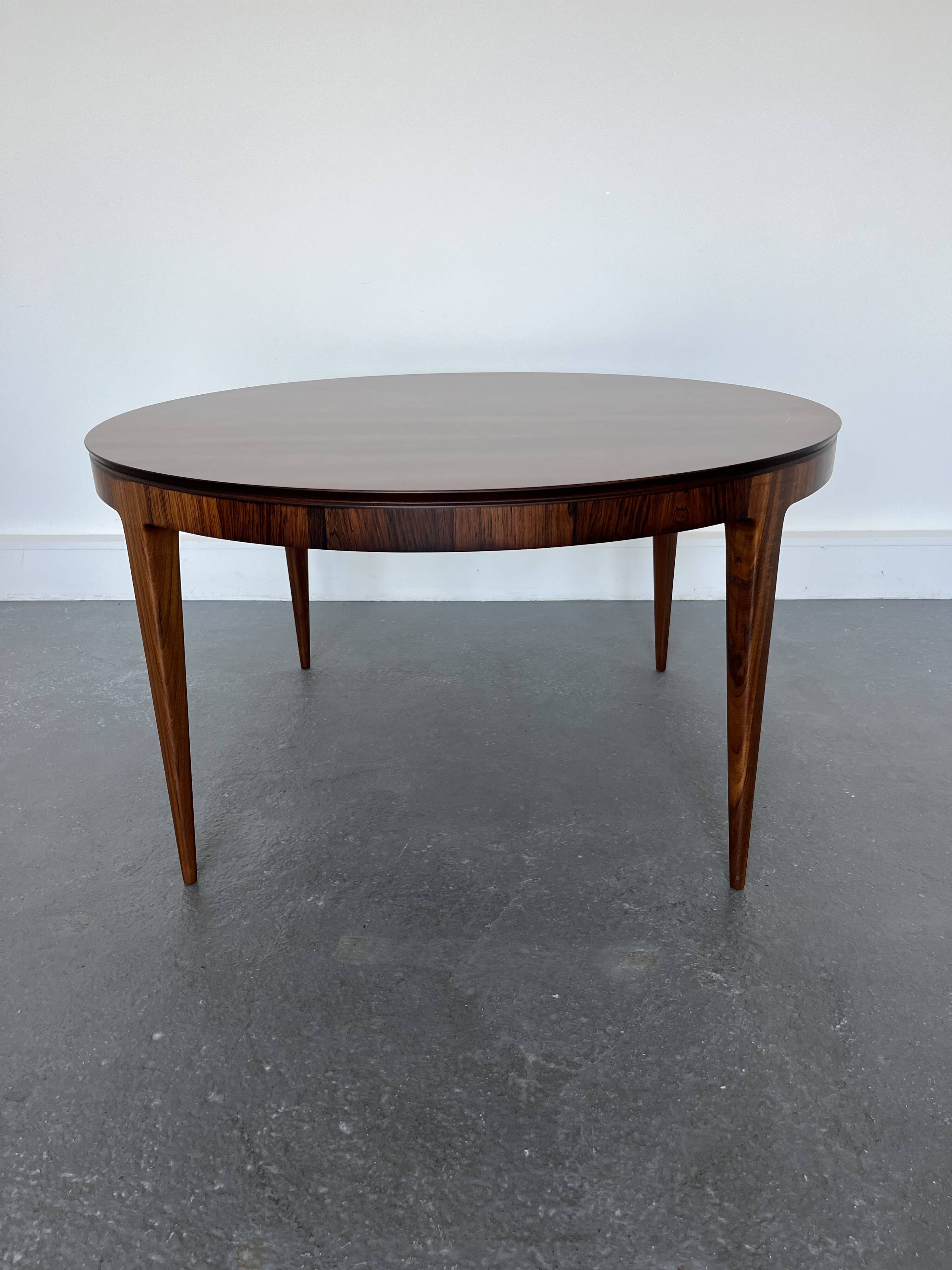 Oval Dining Table in Rosewood by Johannes Andersen for CFC Silkeborg, 1960s