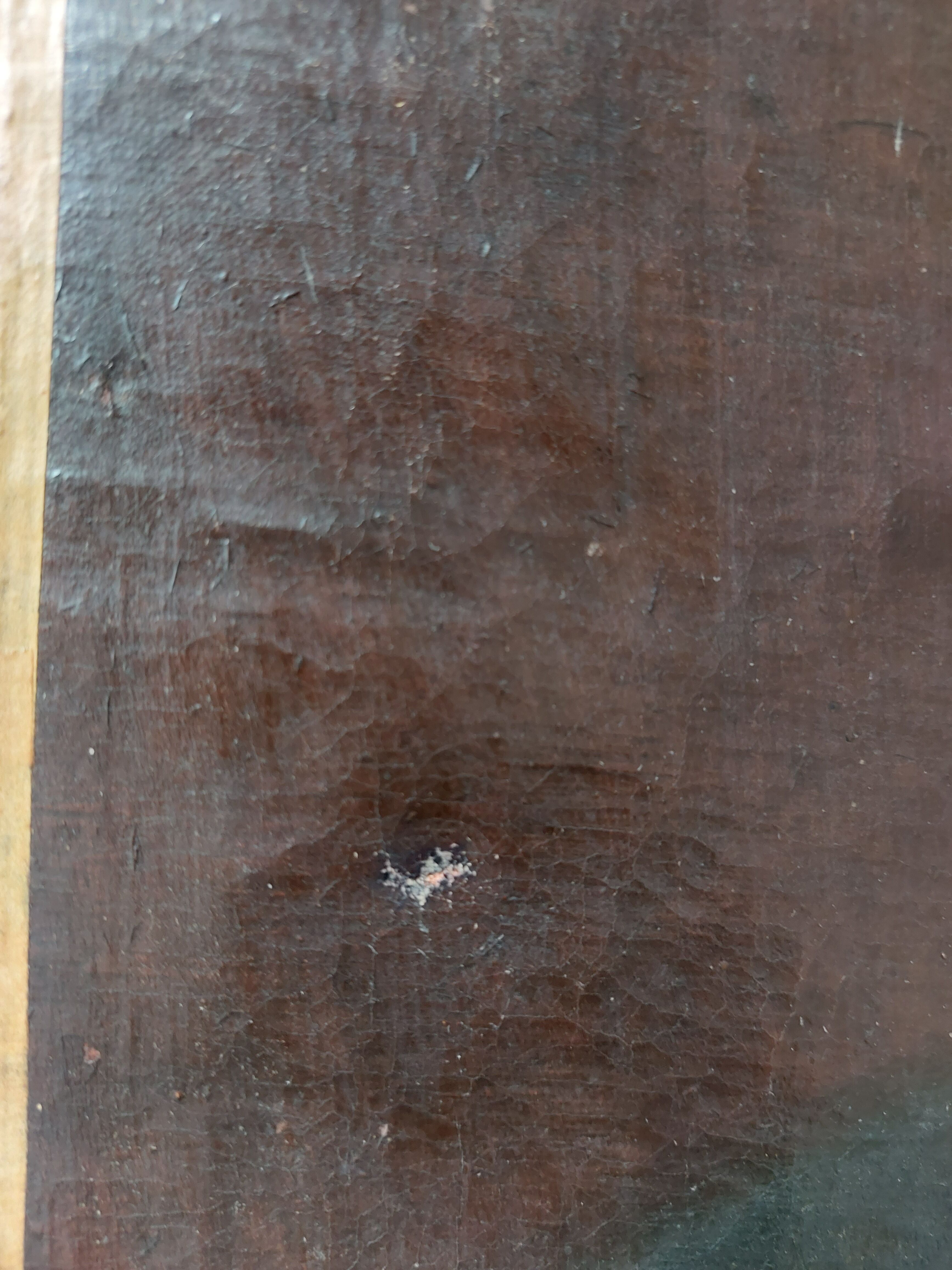 Portrait bearded man XlX the childcare sign