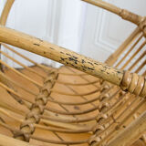 Rocking flesh child rattan